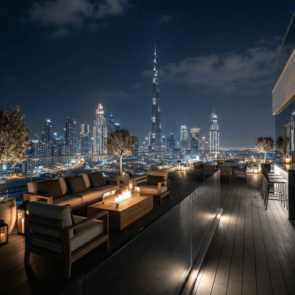 DIFC penthouse terrace